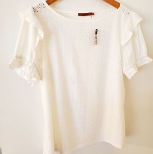 White, XL  Belldini blouse